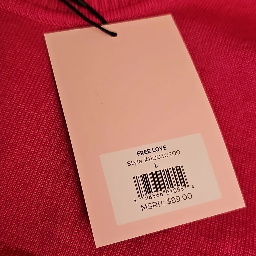 Juicy Couture Pink Sweater Size L NWT - Picture 5 of 6